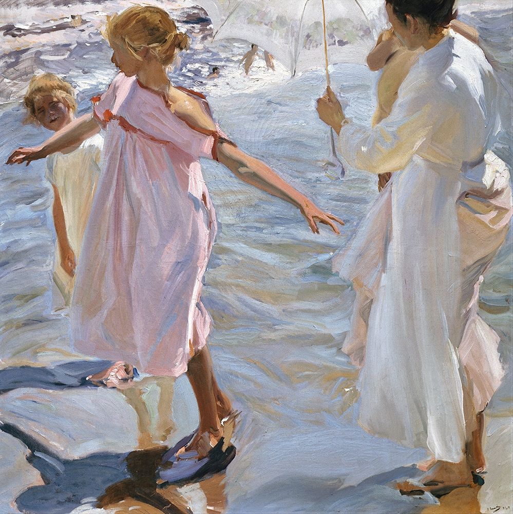 Time for a Bathe-Valencia art print by Joaquin Sorolla for $57.95 CAD