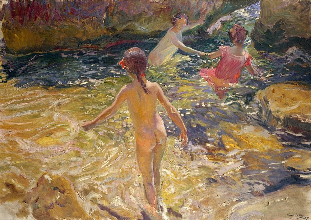 The Bath-Javea art print by Joaquin Sorolla for $57.95 CAD