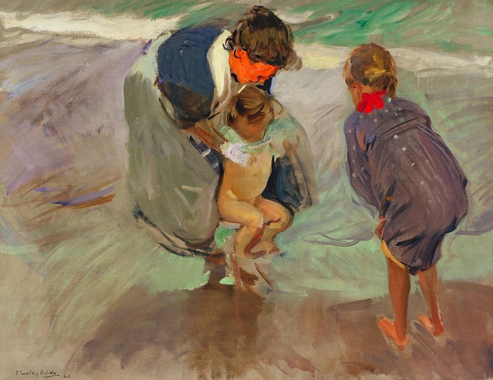 On the Beach art print by Joaquin Sorolla for $57.95 CAD