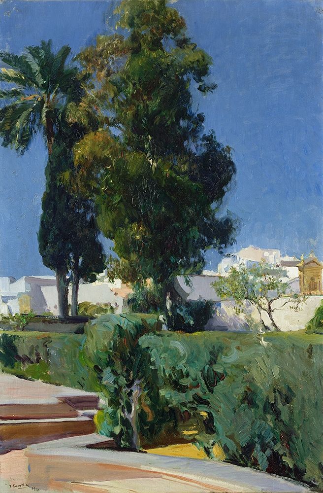 Gardens of the Alcazar art print by Joaquin Sorolla for $57.95 CAD
