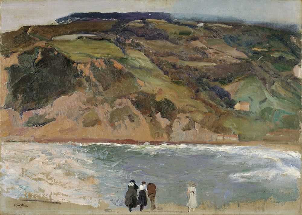 Breakwater of San Sebastian art print by Joaquin Sorolla for $57.95 CAD