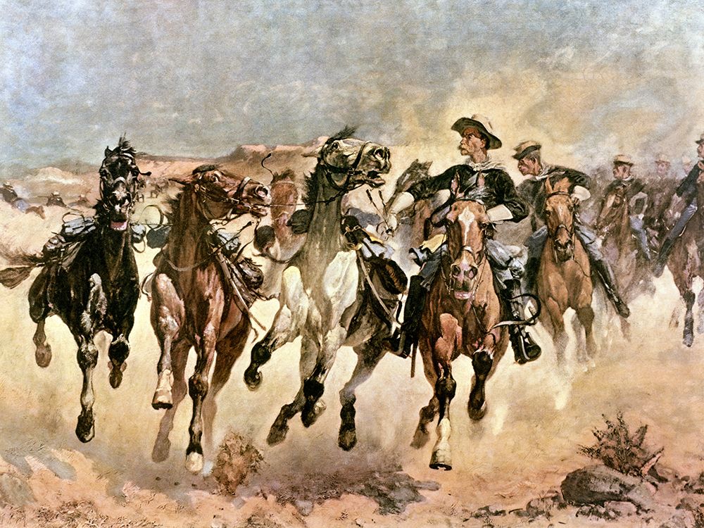 Dismounted The Fourth Troopers Moving the Led Horses art print by Frederic Remington for $57.95 CAD
