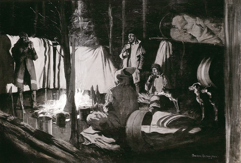 First and Best Camp of the Trip art print by Frederic Remington for $57.95 CAD