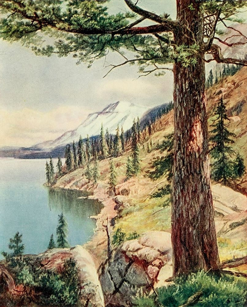 On the Shore of Lake Tahoe from On Sunset Highways 1921 art print by Henry Bagg for $57.95 CAD