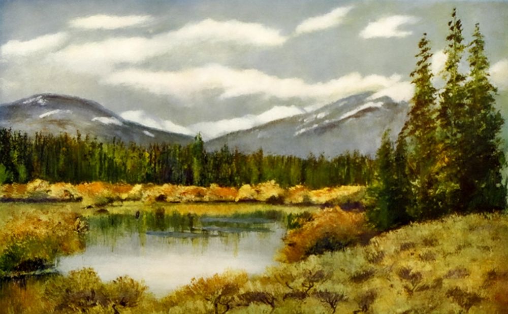 Landscape from Rod Gun and Perch 1914 art print by James Blomfield for $57.95 CAD