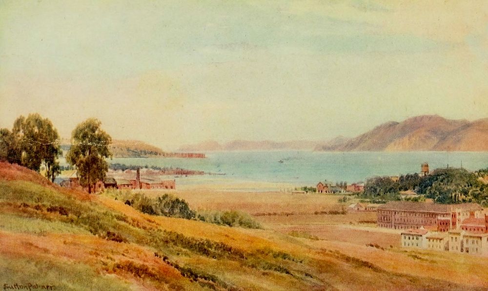 Golden Gate and Black Point-San Francisco-California 1914 art print by Sutton Palmer for $57.95 CAD