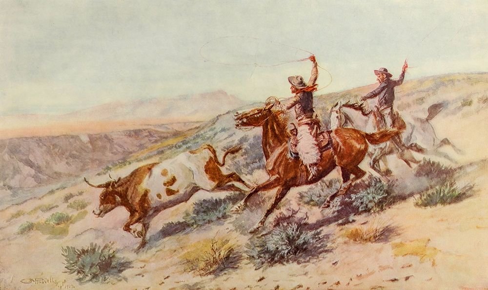 Buccaroos art print by Charles Marion Russell for $57.95 CAD