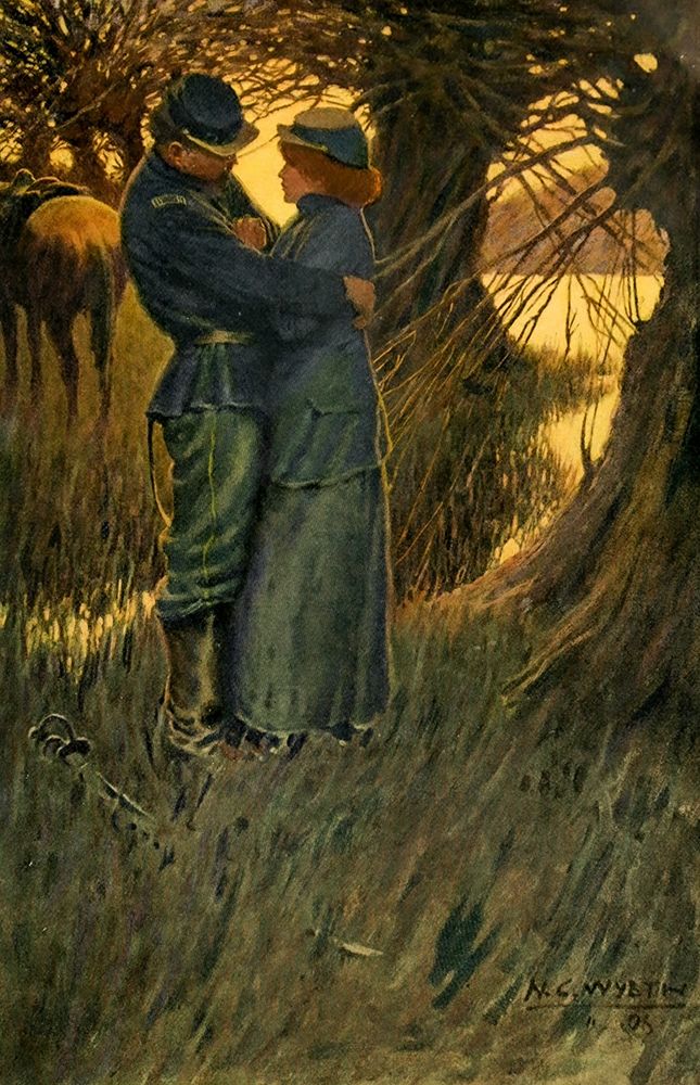 I took her in my arms and held her art print by Newell Wyeth for $57.95 CAD
