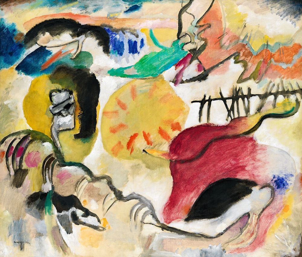 Improvisation 27-Garden of Love II 1912 art print by Wassily Kandinsky for $57.95 CAD