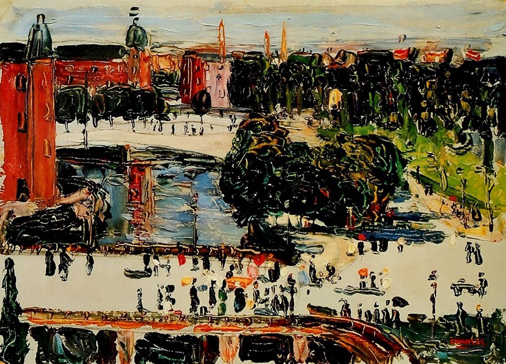 Amsterdam-view from a window 1904 art print by Wassily Kandinsky for $57.95 CAD