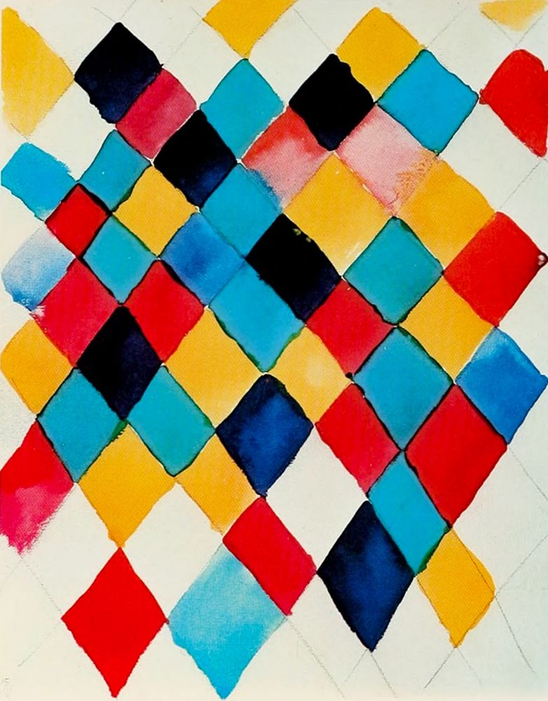 Colour Study with Lozenges c.1913 art print by Wassily Kandinsky for $57.95 CAD