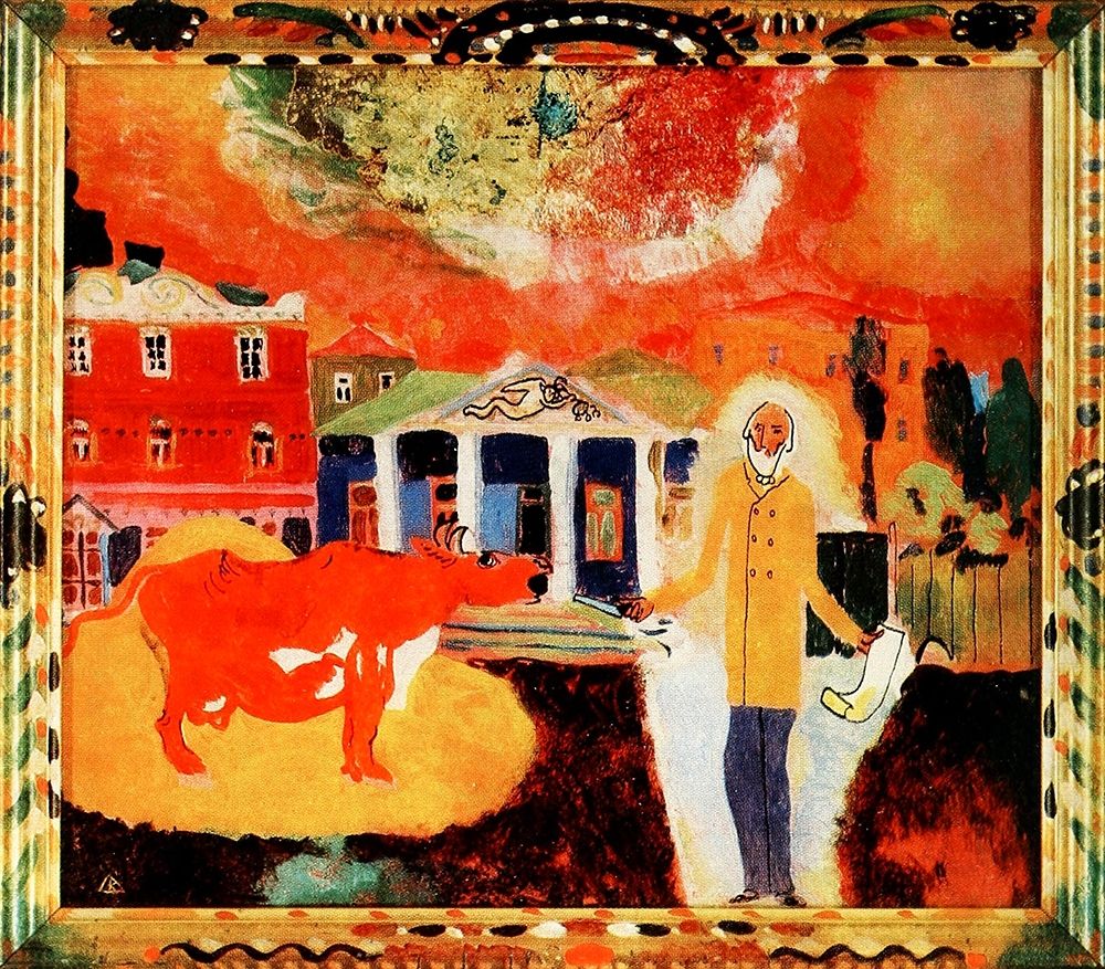 Cow in Moscow 1912 art print by Wassily Kandinsky for $57.95 CAD