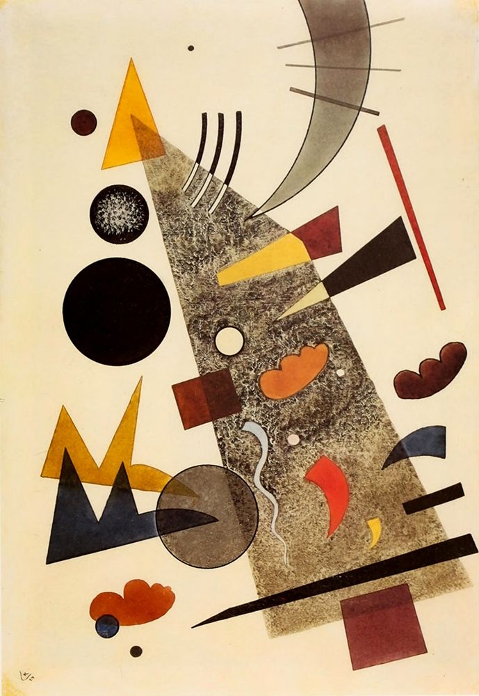 Grey 1924 art print by Wassily Kandinsky for $57.95 CAD