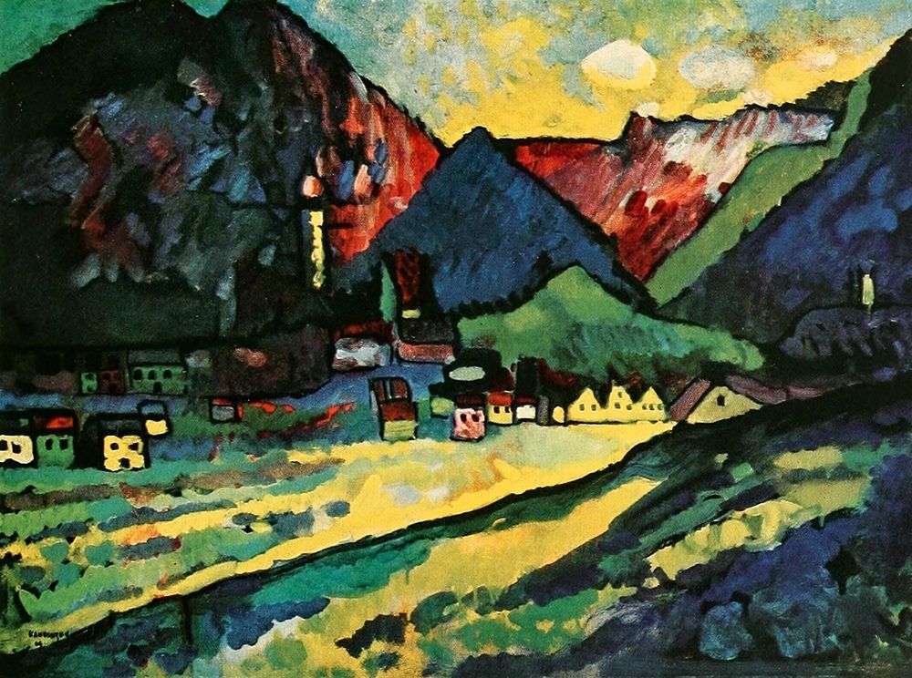Murnau Landscape 1909 art print by Wassily Kandinsky for $57.95 CAD