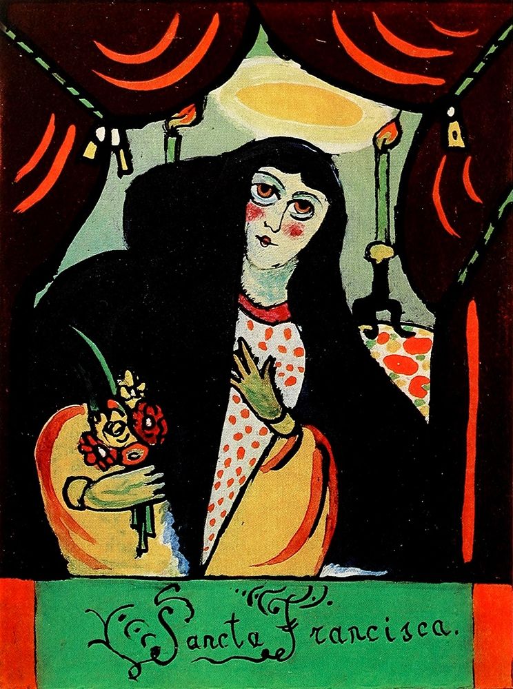 Sancta Francisca 1911 art print by Wassily Kandinsky for $57.95 CAD