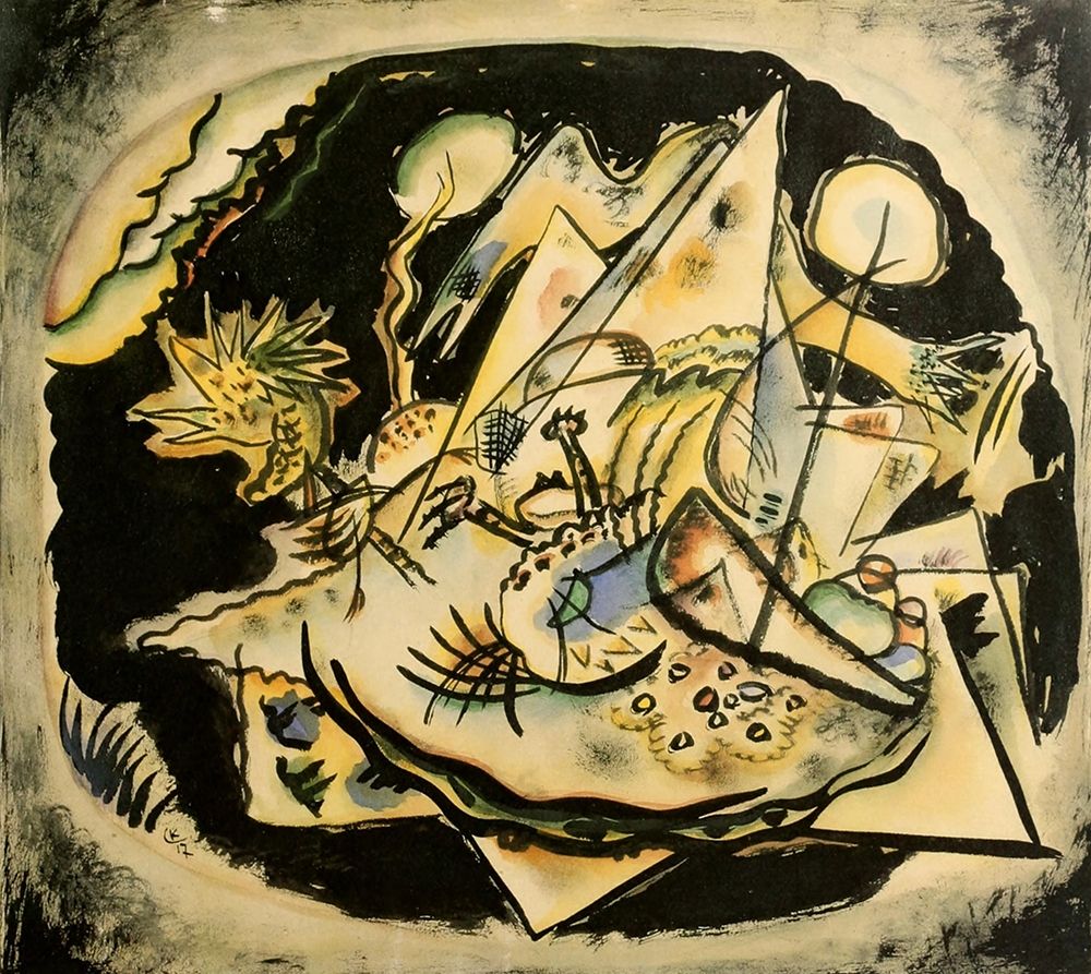Study for Grey Oval 1917 art print by Wassily Kandinsky for $57.95 CAD