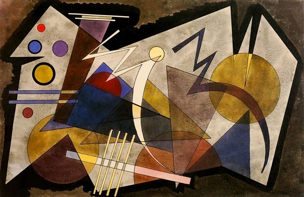 Two Zigzags 1925 art print by Wassily Kandinsky for $57.95 CAD