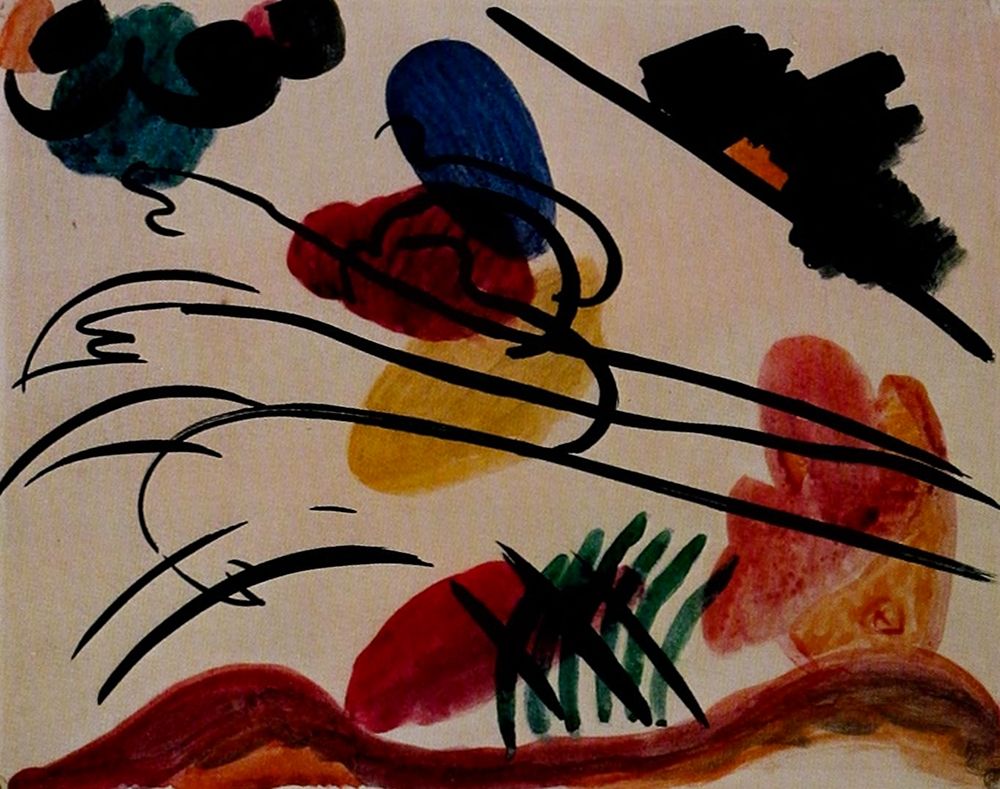 With Three Riders 1911 art print by Wassily Kandinsky for $57.95 CAD
