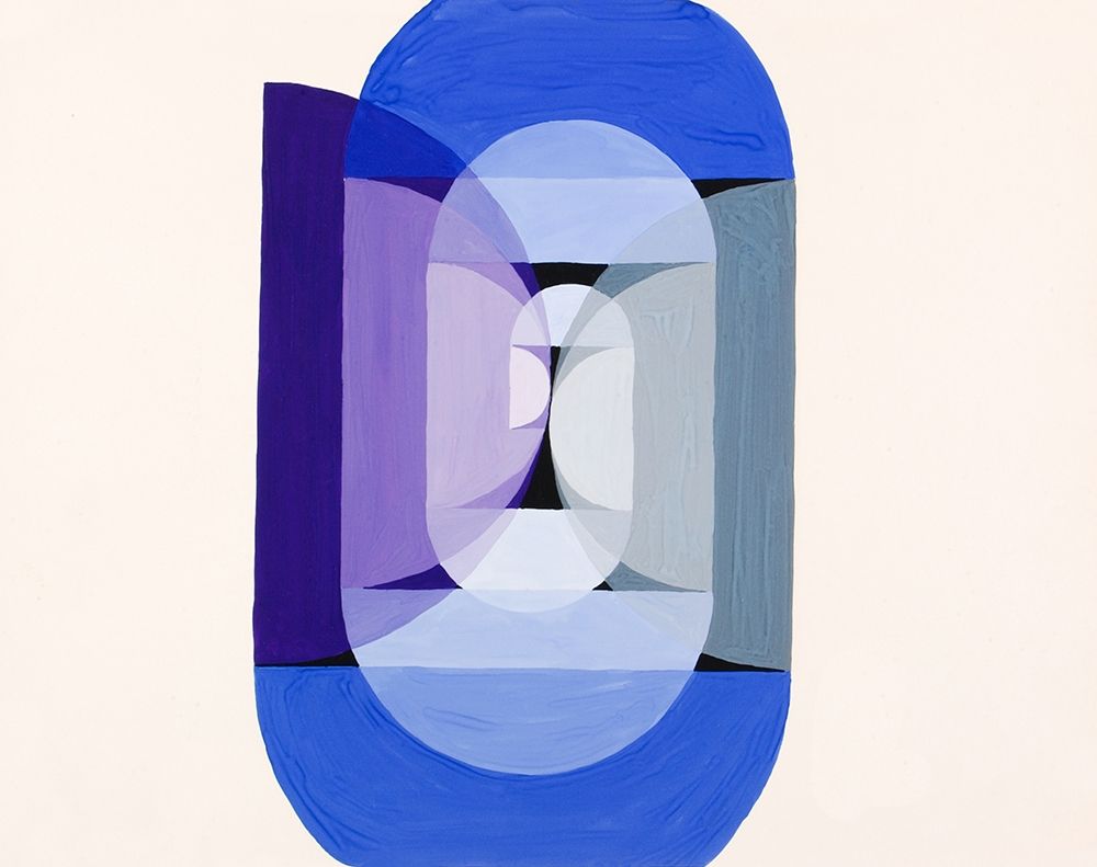 Blue Gray Violet Wheel art print by Joseph Schillinger for $57.95 CAD