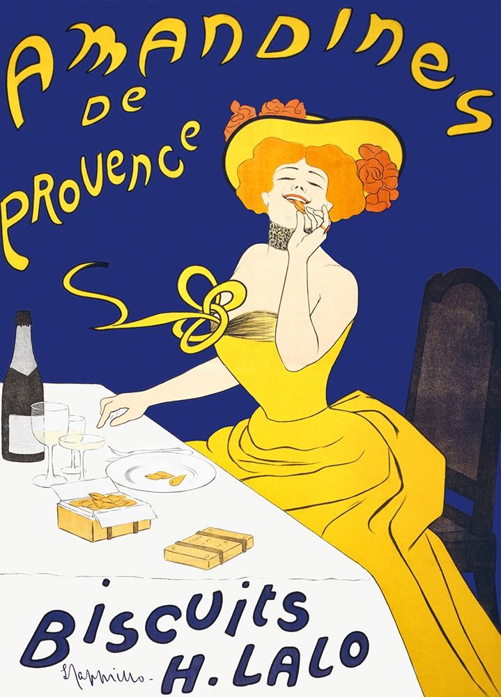 Woman eating almond cookies art print by Leonetto Cappiello for $57.95 CAD