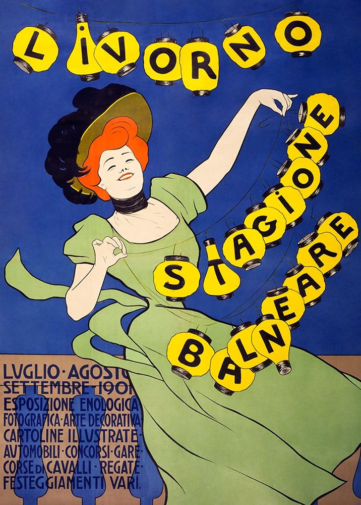 Livorno stagione balneare art print by Leonetto Cappiello for $57.95 CAD