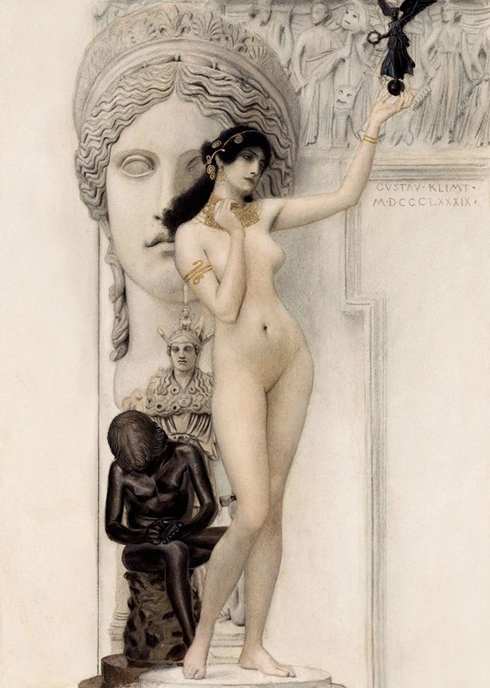 Allegory of Sculpture art print by Gustav Klimt for $57.95 CAD