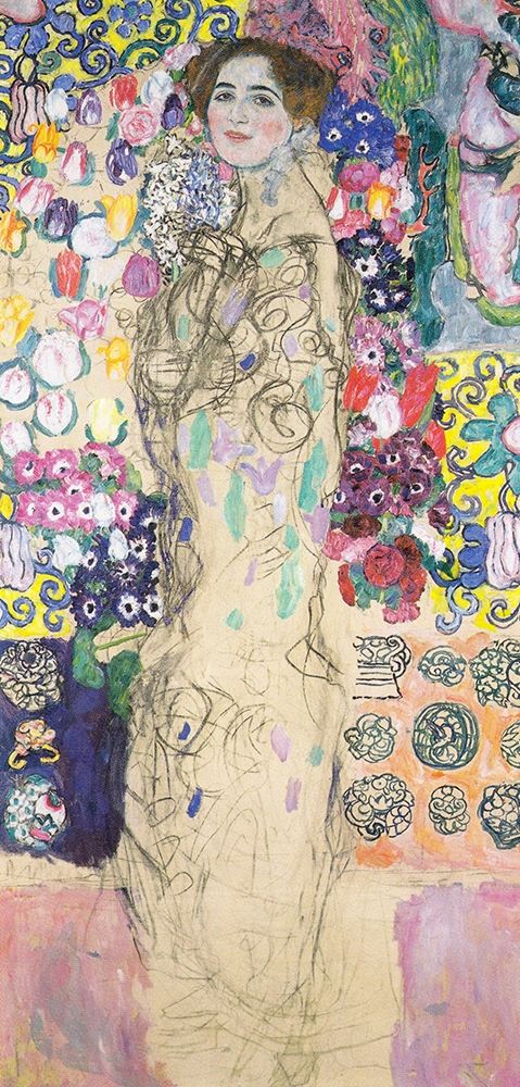 Portrait of Maria Munk art print by Gustav Klimt for $57.95 CAD