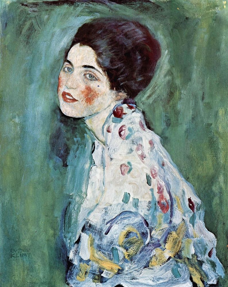 Portrait of a Lady art print by Gustav Klimt for $57.95 CAD