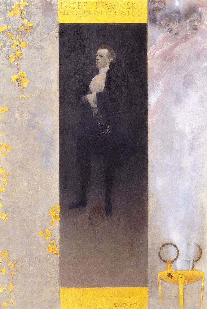 Der Hofschauspieler Josef Lewinsky als Carlos in Clavigo art print by Gustav Klimt for $57.95 CAD