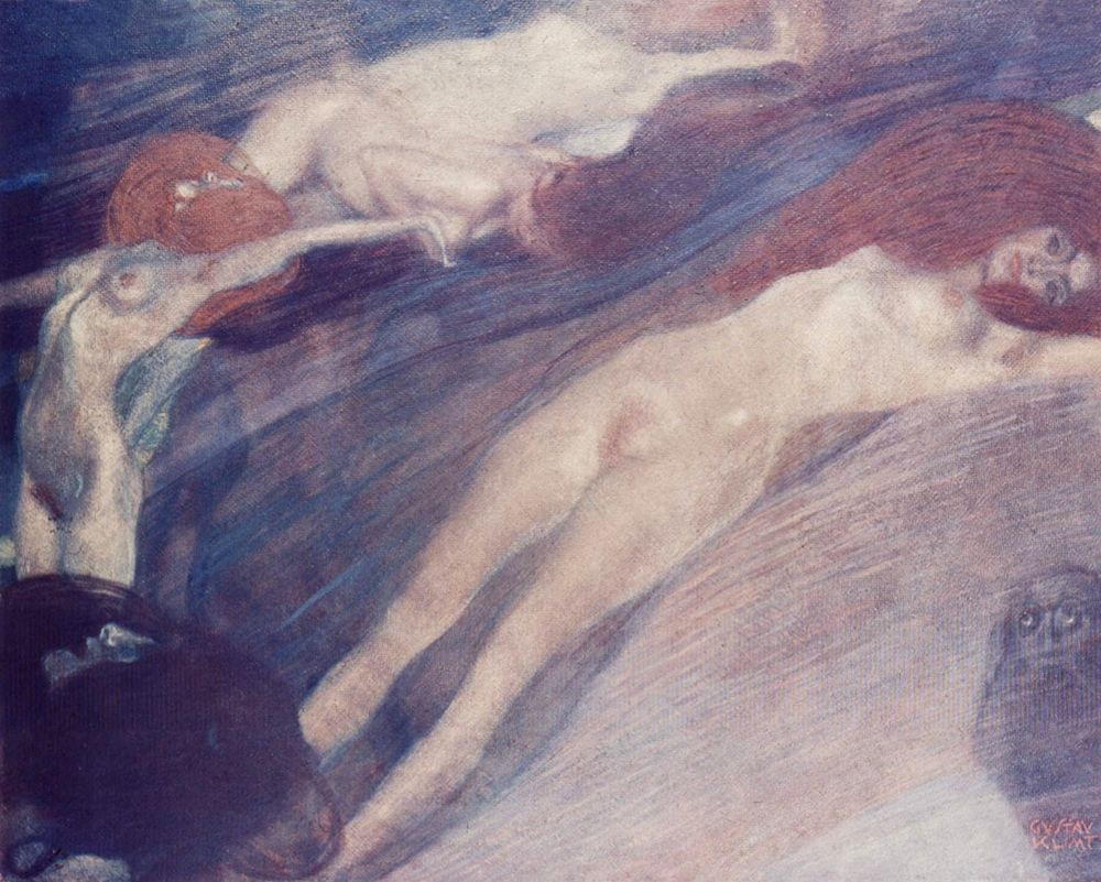 Moving water art print by Gustav Klimt for $57.95 CAD