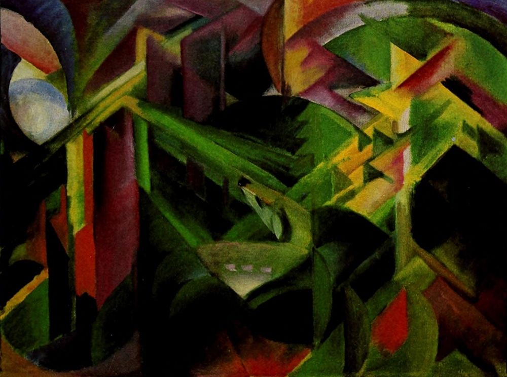 Doe in Cloister Garden art print by Franz Marc for $57.95 CAD