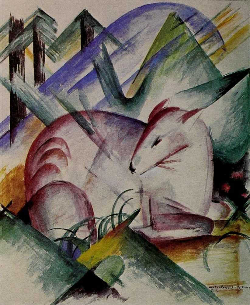 Red Deer 1913 art print by Franz Marc for $57.95 CAD