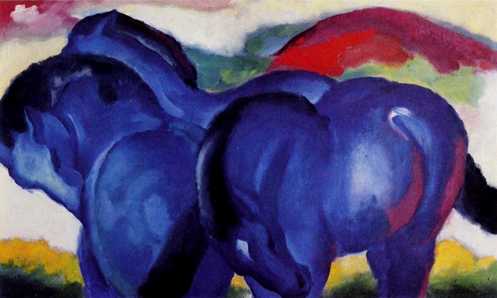 The Small Blue Horses art print by Franz Marc for $57.95 CAD