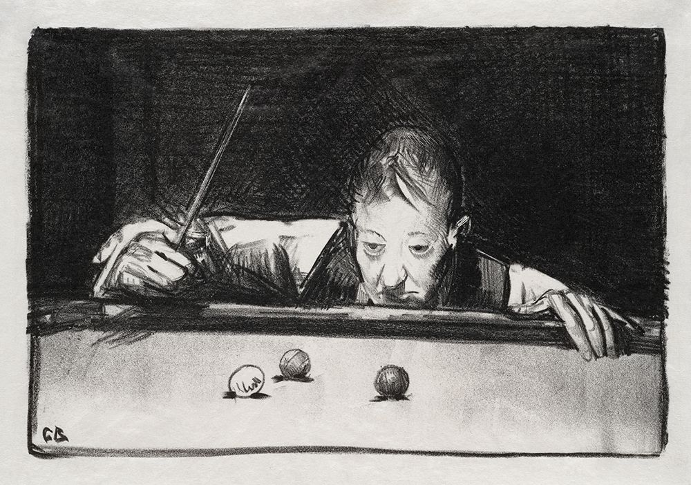 Indoor athlete-first stone art print by George Bellows for $57.95 CAD