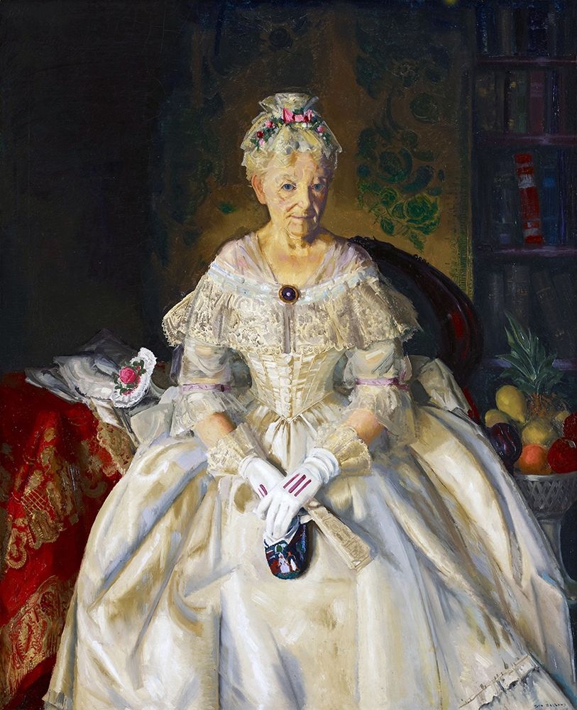 Mrs T in Cream Silk-No 2 art print by George Bellows for $57.95 CAD