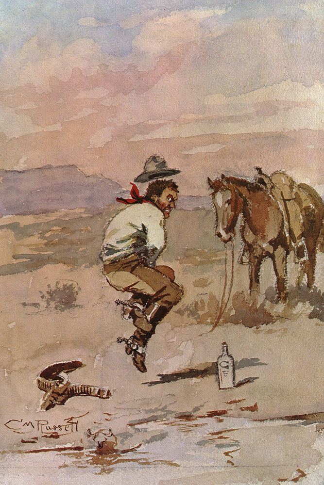 Just a Little Pain art print by Charles Marion Russell for $57.95 CAD