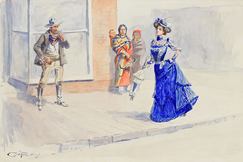 When East Meets West art print by Charles Marion Russell for $57.95 CAD