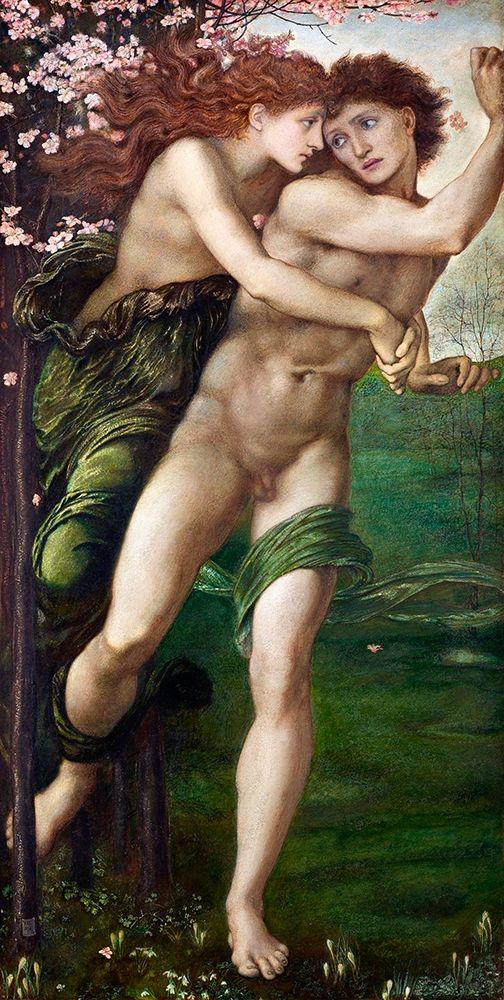 Phyllis and Demophoon art print by Edward Burne-Jones for $57.95 CAD
