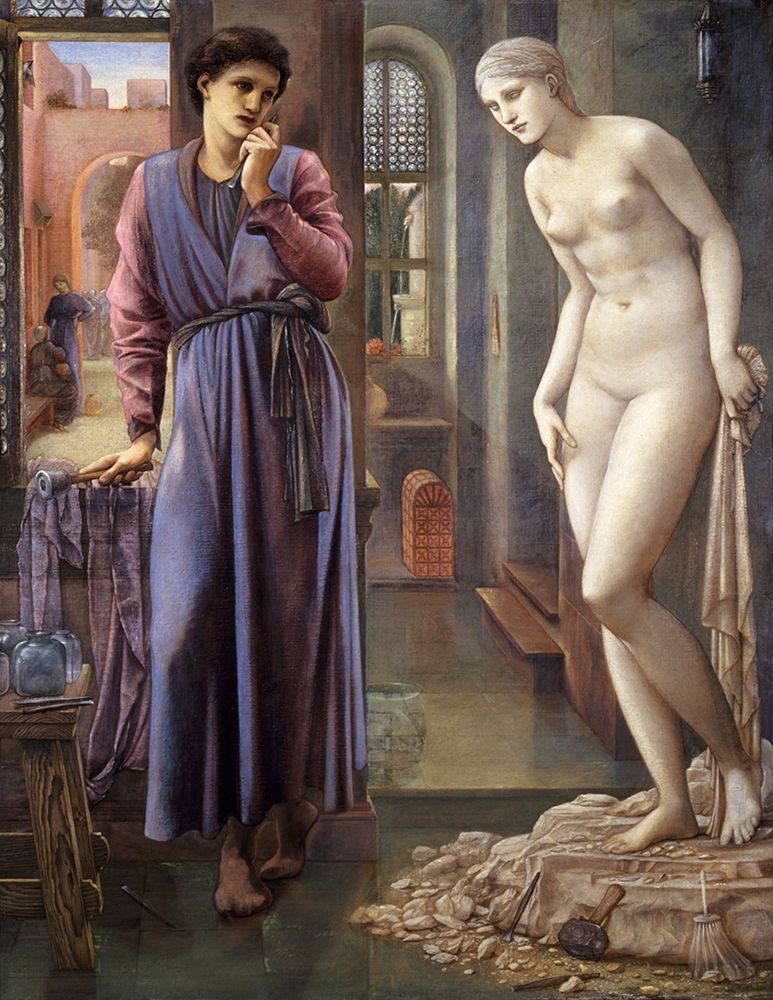 Pygmalion and the Image-The Hand Refrains art print by Edward Burne-Jones for $57.95 CAD