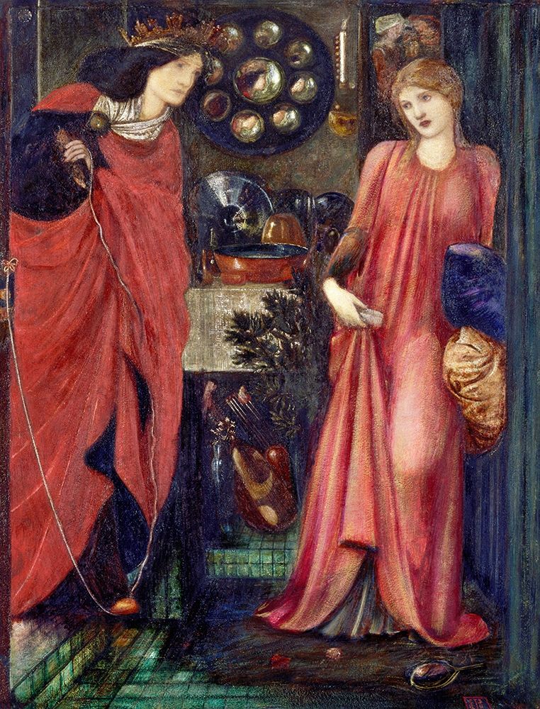 Fair Rosamund and Queen Eleanor art print by Edward Burne-Jones for $57.95 CAD