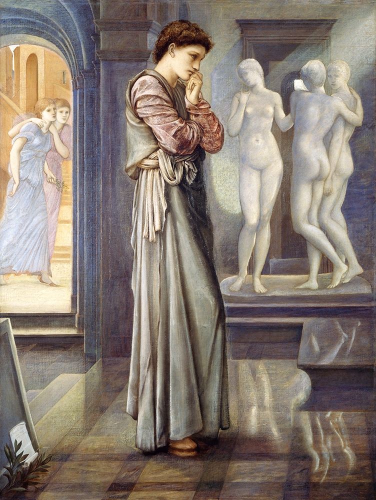 Pygmalion and the Image-The Heart Desires art print by Edward Burne-Jones for $57.95 CAD