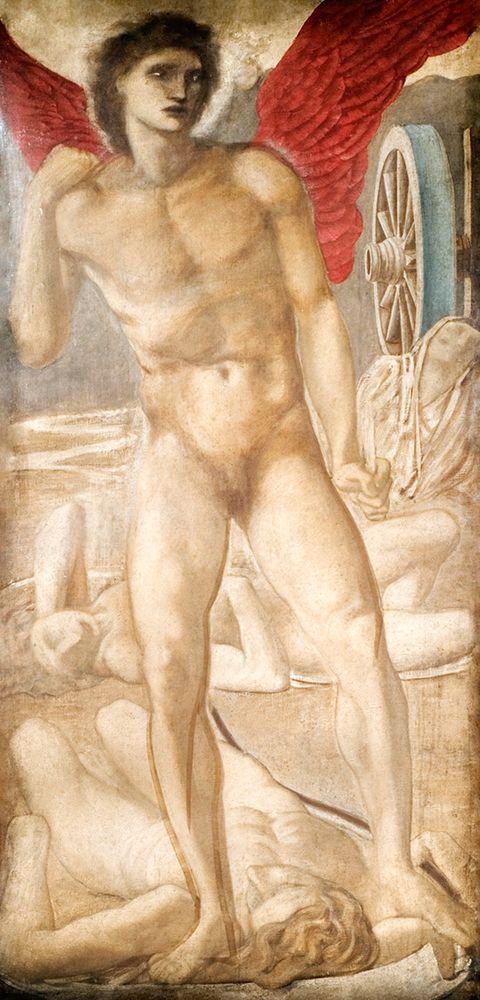 Troy Triptych-Study for Love subduing Oblivion art print by Edward Burne-Jones for $57.95 CAD