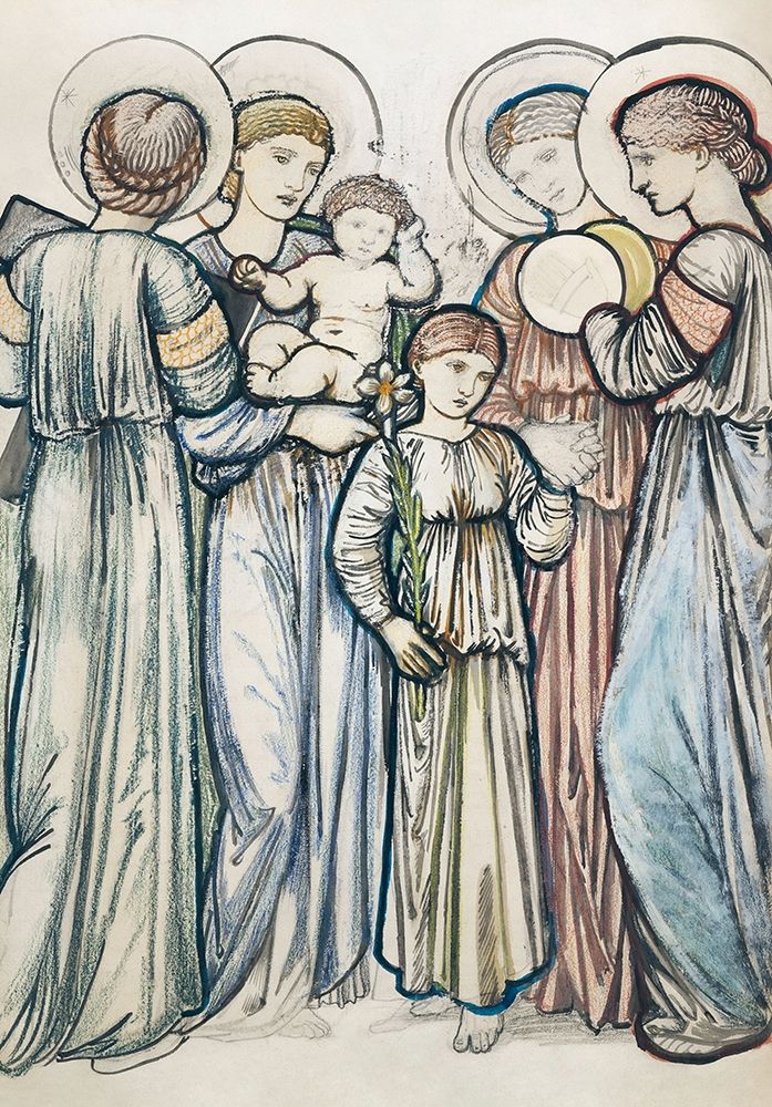 Angels and Children art print by Edward BurneΓÇôJones for $57.95 CAD