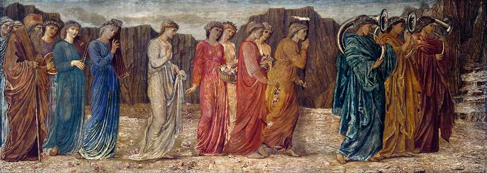 The King and other Mourners abandon Psyche to the Monster art print by Edward Burne-Jones for $57.95 CAD