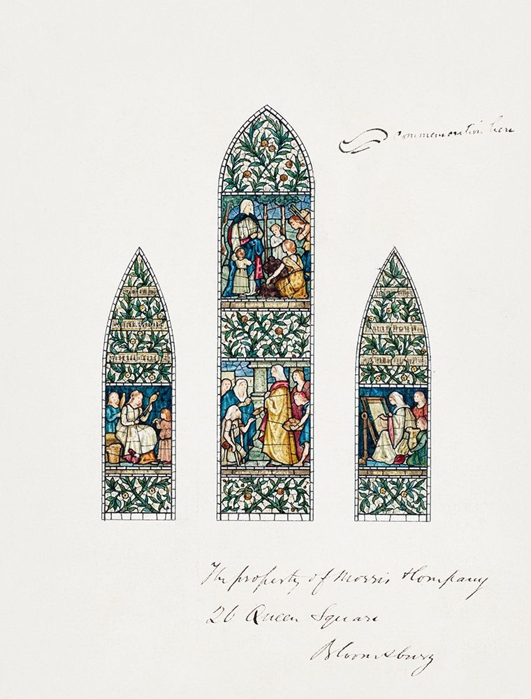Design for Stained Glass-Southeast Window Nave-Paisley Abbey-Scotland art print by Edward Burne-Jones for $57.95 CAD