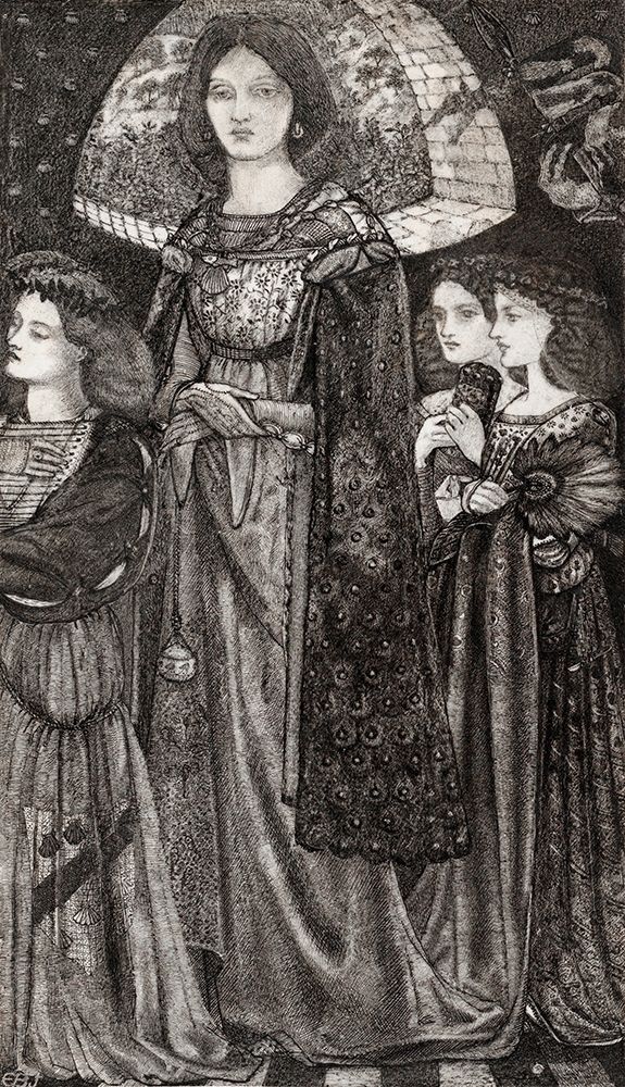 Alice-la Belle Pelerine art print by Edward Burne-Jones for $57.95 CAD