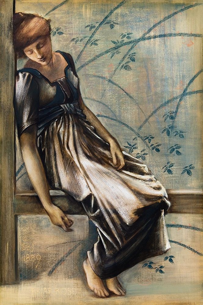 The Briar Rose Series-Study for The Garden Court art print by Edward Burne-Jones for $57.95 CAD