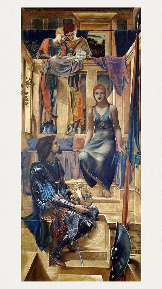 King Cophetua and the Beggar Maid art print by Edward Burne-Jones for $57.95 CAD