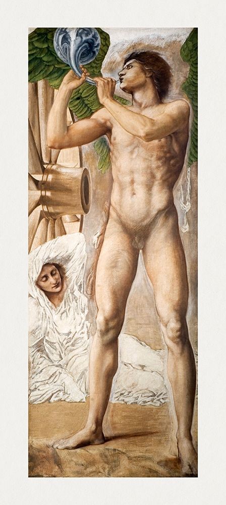 Troy Triptych-Study of Fame overthrowing Fortune art print by Edward Burne-Jones for $57.95 CAD