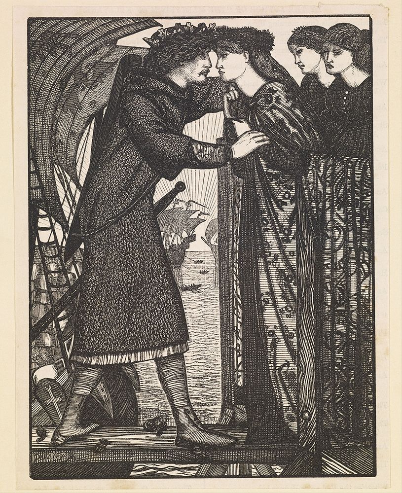 King Sigurd the Crusader-A Norse Saga art print by Edward Burne-Jones for $57.95 CAD